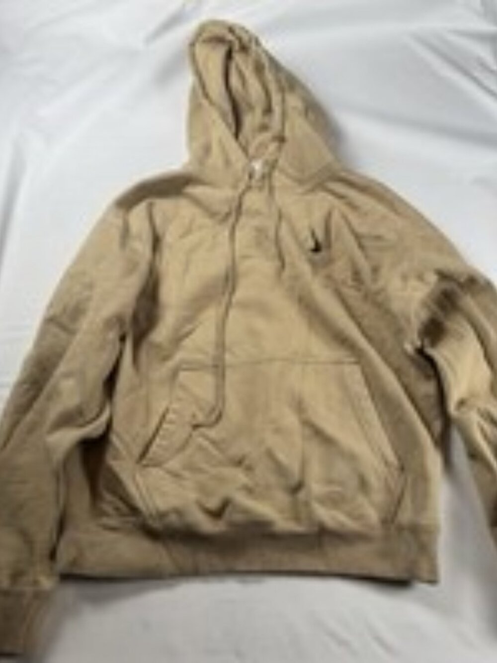Nike x Billie Eilish Hoodie Small Mushroom Beige Heavyweight Fleece Swoosh EUC